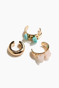 Lot de 3 bagues d'oreille