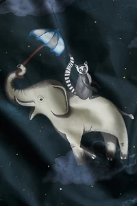 Housse de couette lit simple à motif