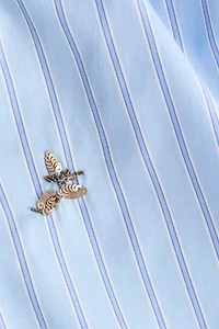 Embellished Cotton Pajama Pants