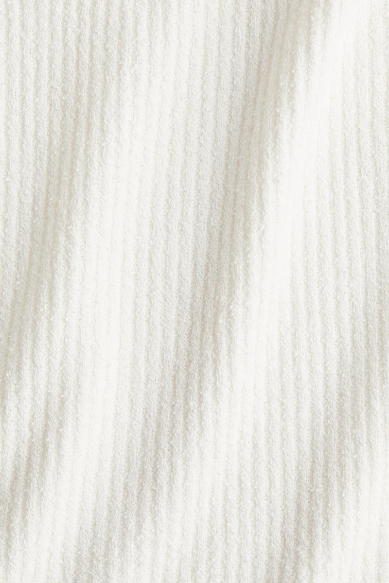 Haut à épaules nues en tricot côtelé