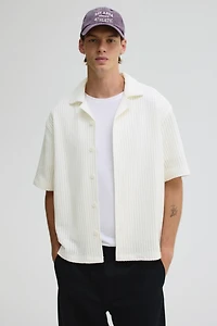 Loose-Fit Waffled Resort Shirt