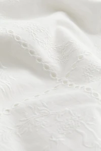 Eyelet-Embroidered Cotton Dress