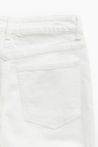 High Rise Slim Straight Ankle Jeans