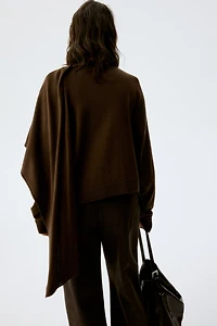 Chandail MAMA d'allaitement avec détail écharpe