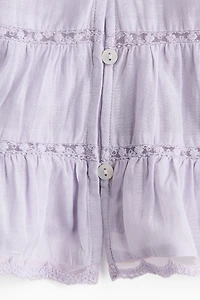 Pintucked blouse