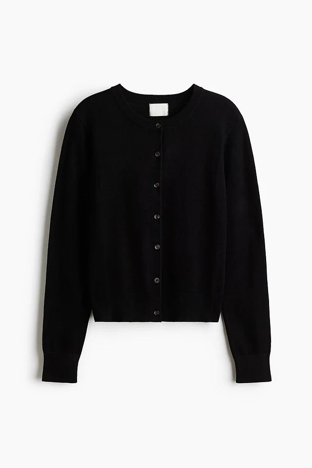 Fine-Knit Cardigan