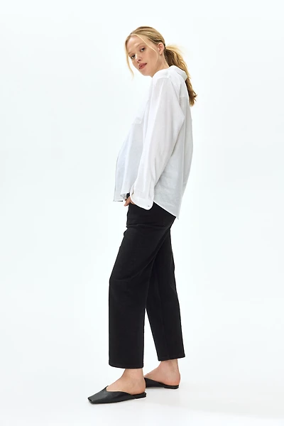 MAMA Straight Ankle Jeans