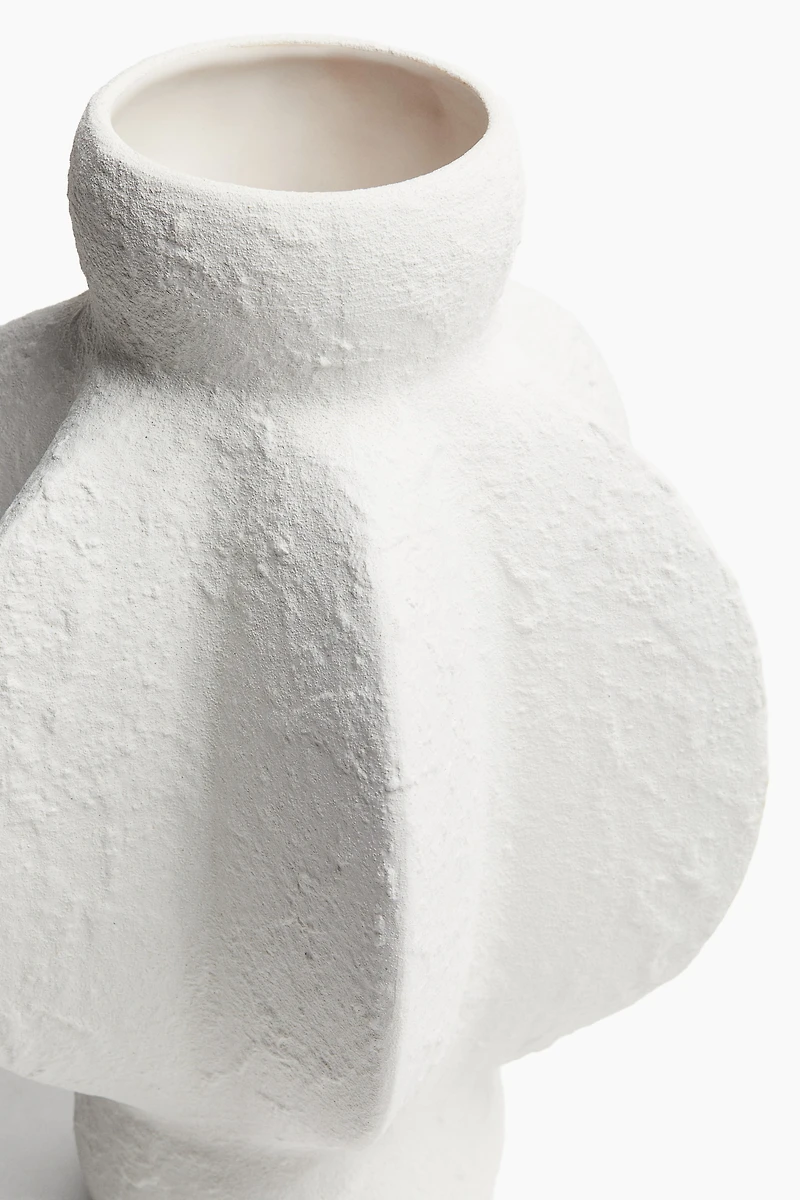 Textured Stoneware Vase