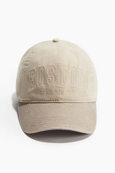 Casquette en coton avec motif