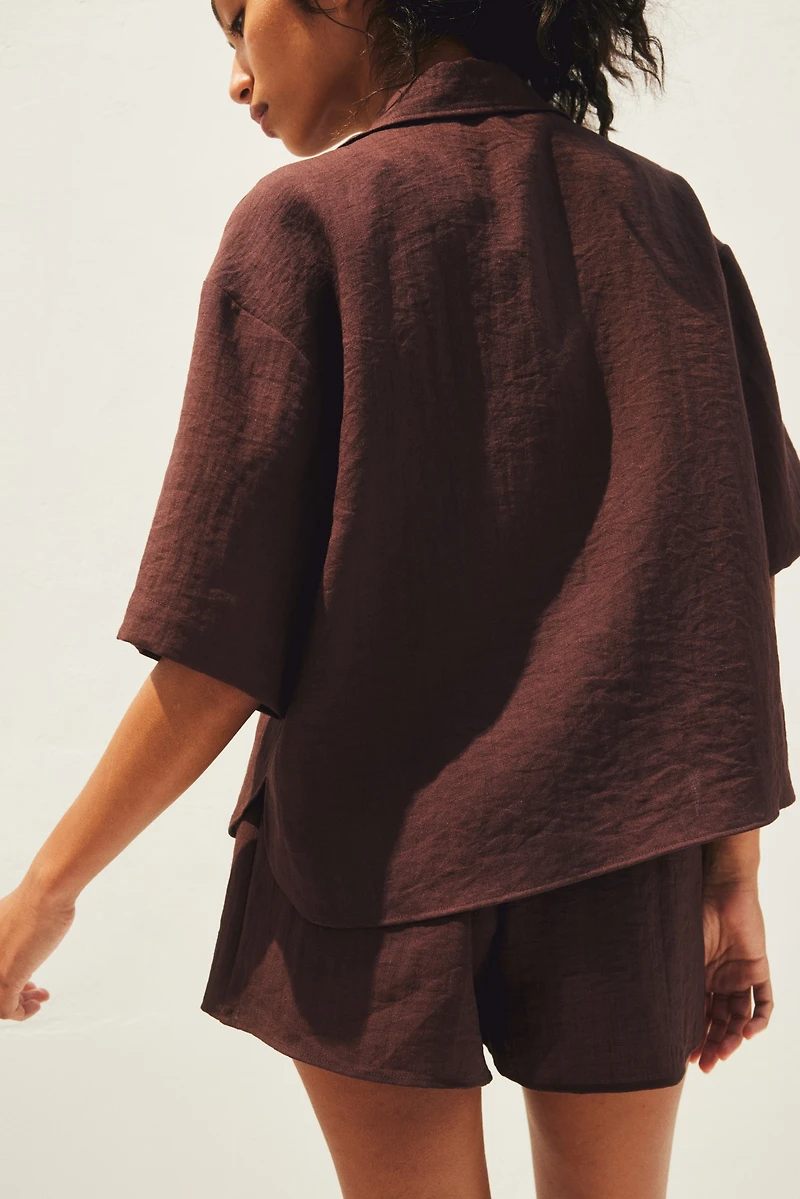 Chemise avec broderie anglaise