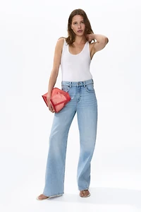 Silk-Blend Ribbed Tank Top