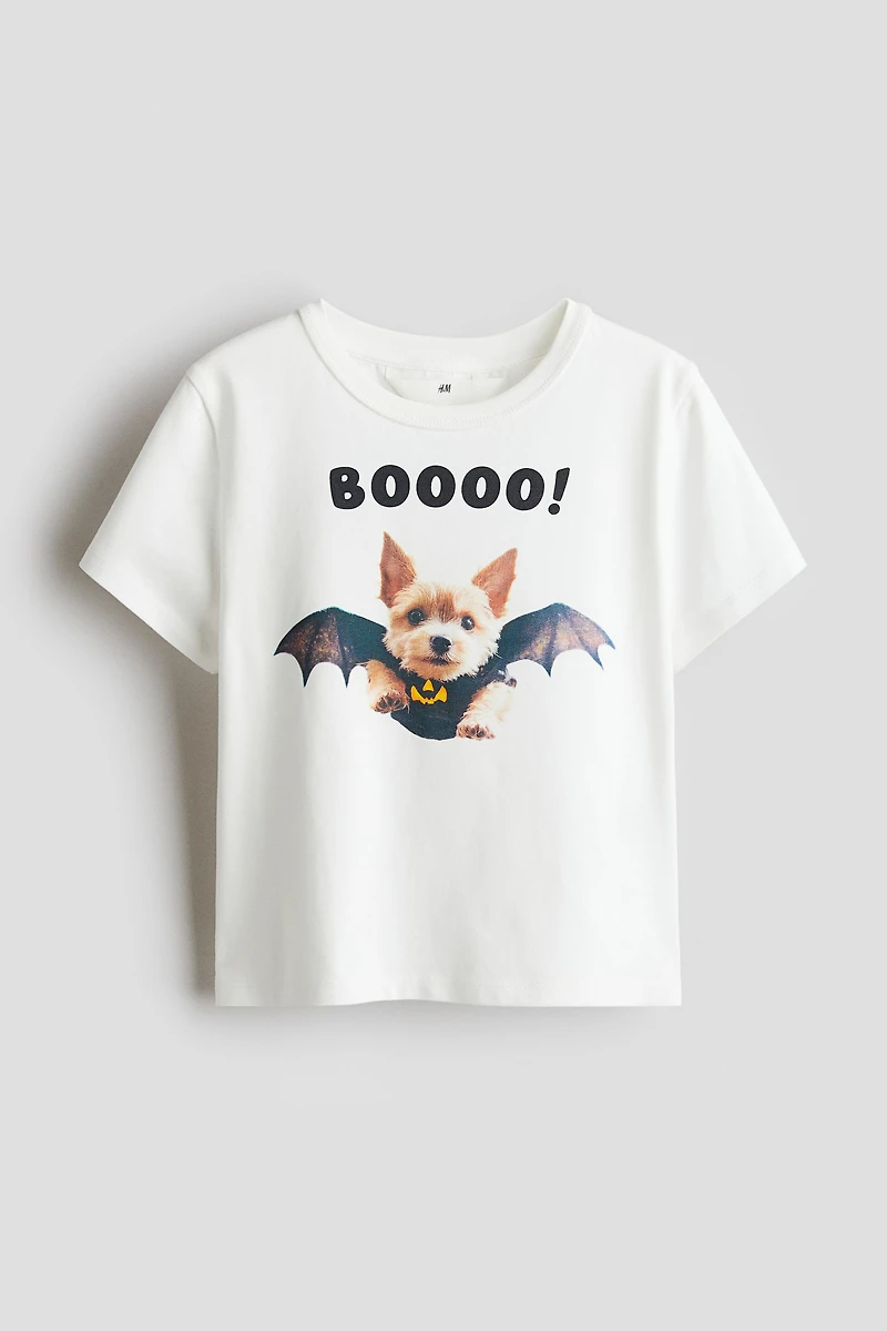 T-Shirt with Printed Motif