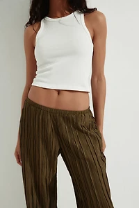 Crinkled Pull-On Pants