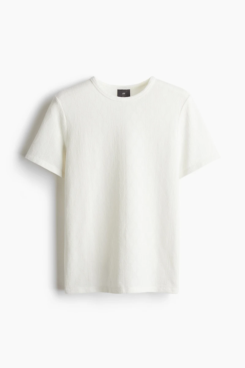 T-shirt texturé près du corps