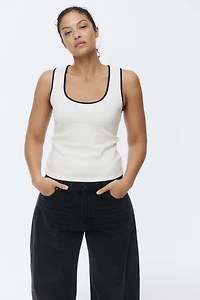 Ribbed Cotton Tank Top