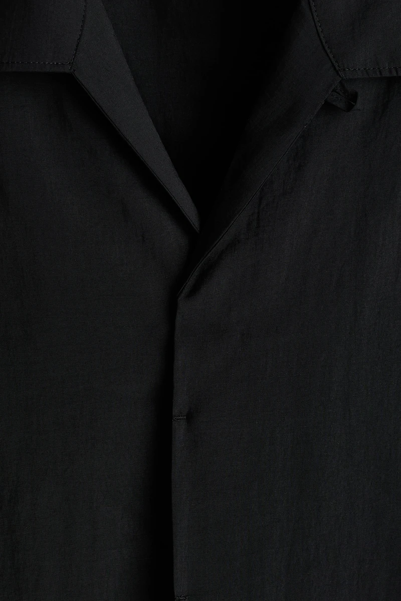Chemise décontractée avec col cubain