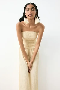 Smocked Bandeau Dress