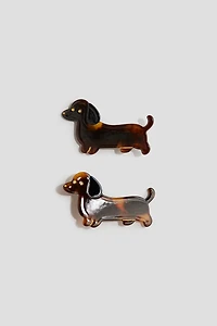 2-Pack Appliquéd Hair Clips