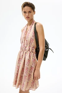 Flared Halterneck Dress