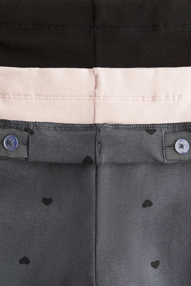 3-pack Brushed-Inside Jersey Leggings