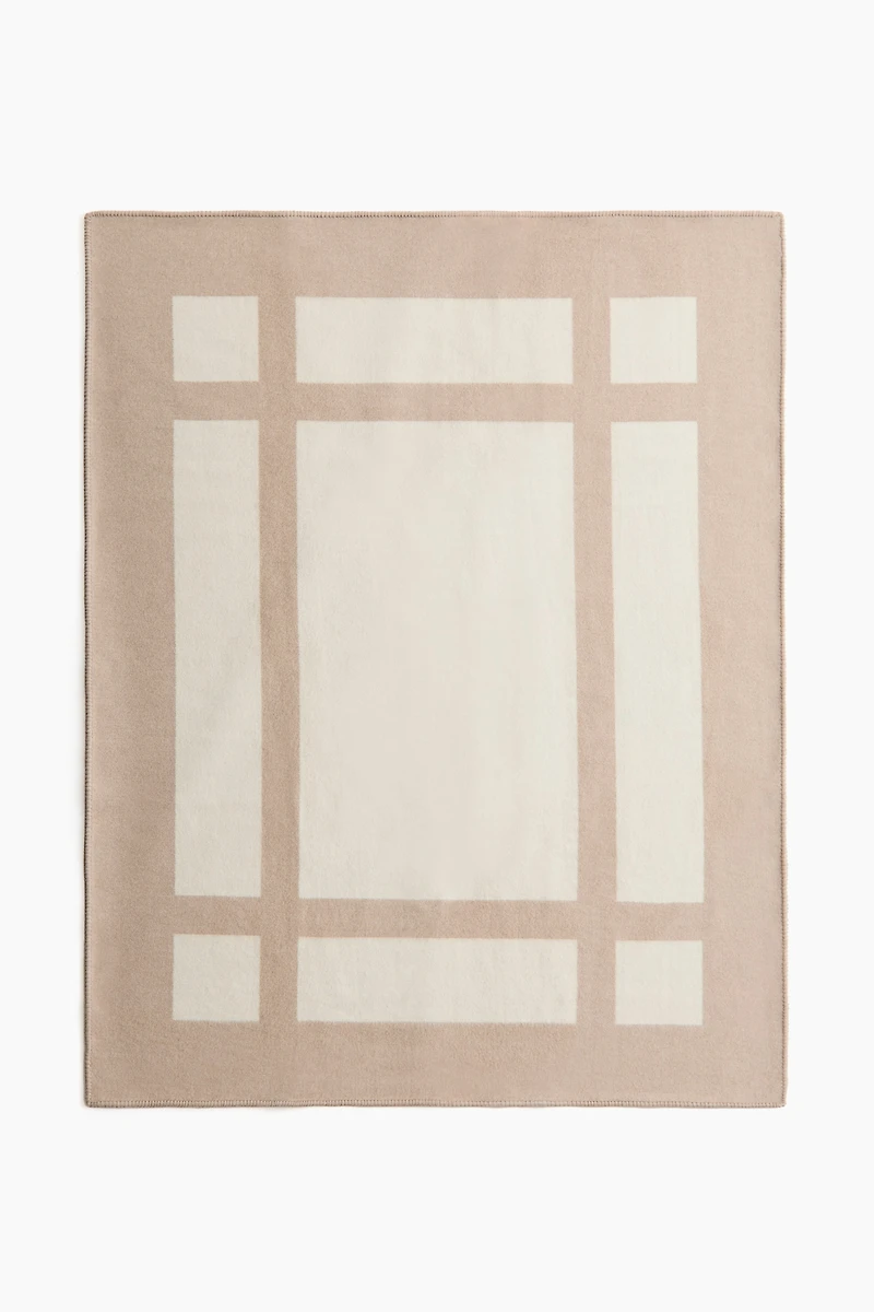 Couverture en laine mélangée