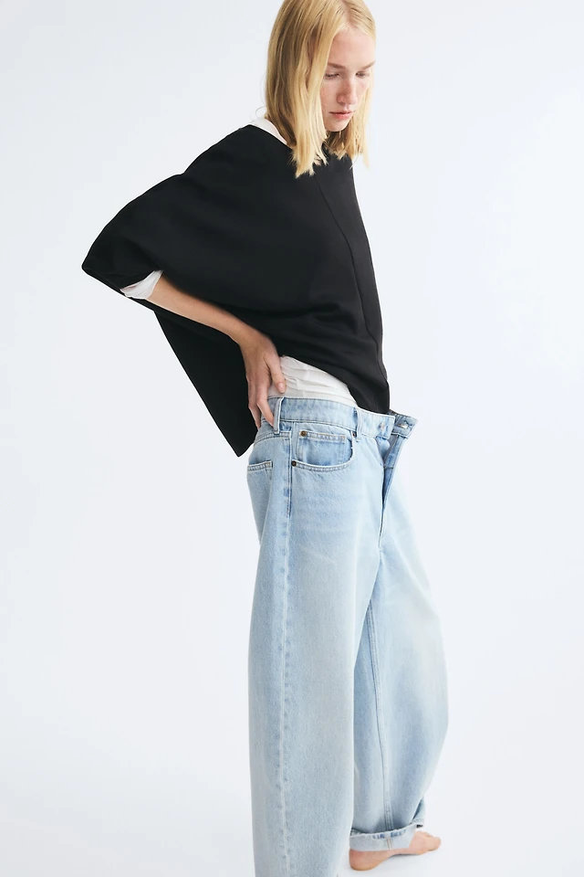 Batwing-Sleeved Scuba Sweatshirt