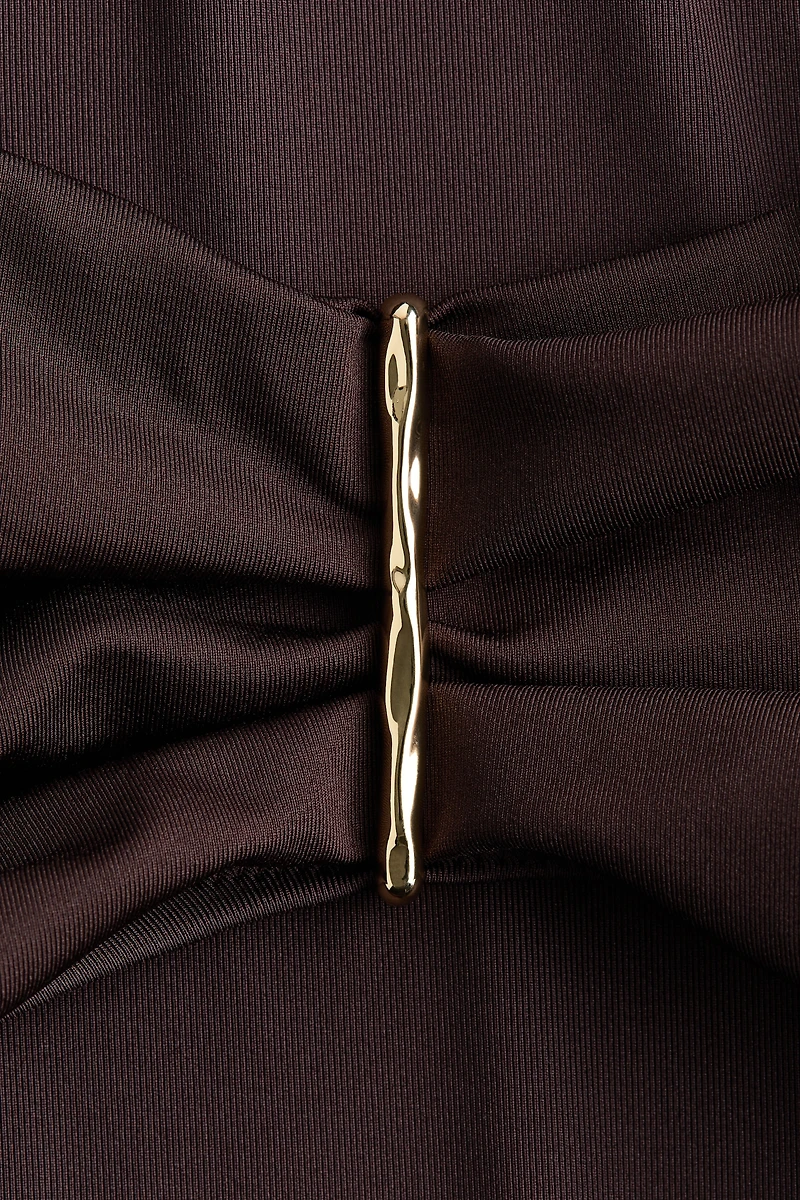 Padded-Cup Bandeau Swimsuit