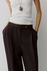 Wide-Leg Dress Pants