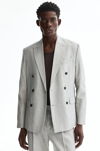 Veste classique à fermeture double boutonnage