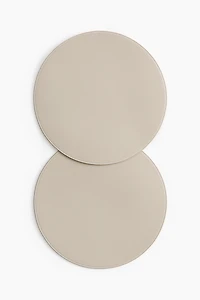 Lot de 2 napperons ronds