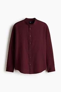Relaxed-Fit Linen-Blend Shirt