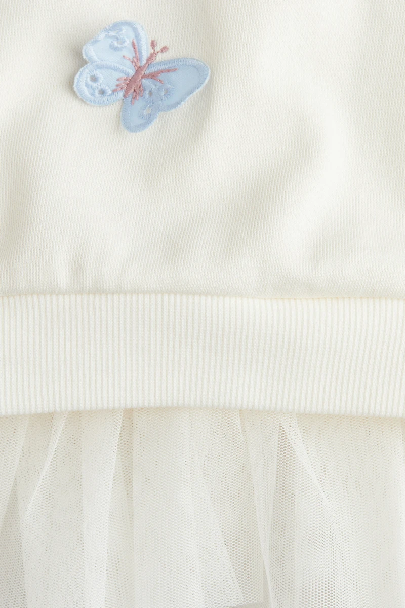 Robe en molleton avec jupe tulle