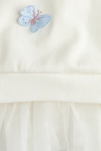 Robe en molleton avec jupe tulle