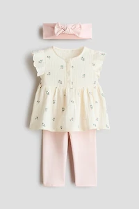 Ensemble 3 pièces en coton