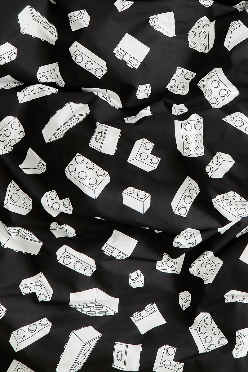 Patterned Cotton Duvet Cover Set