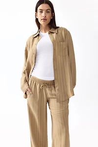 MAMA Before & After Linen-blend Pants