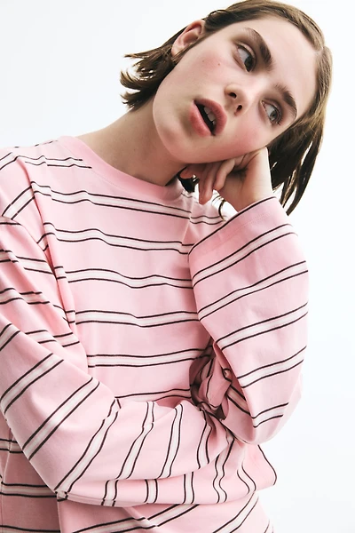 Long-Sleeved Cotton Top