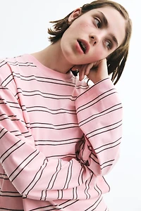 Long-Sleeved Cotton Top