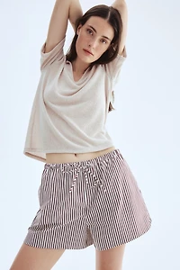 Cotton Shorts with Drawstring