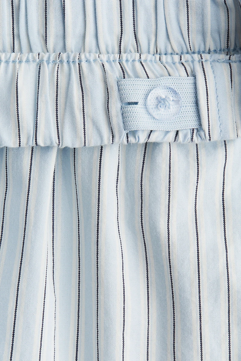 Ruffle-Trimmed Cotton Shorts