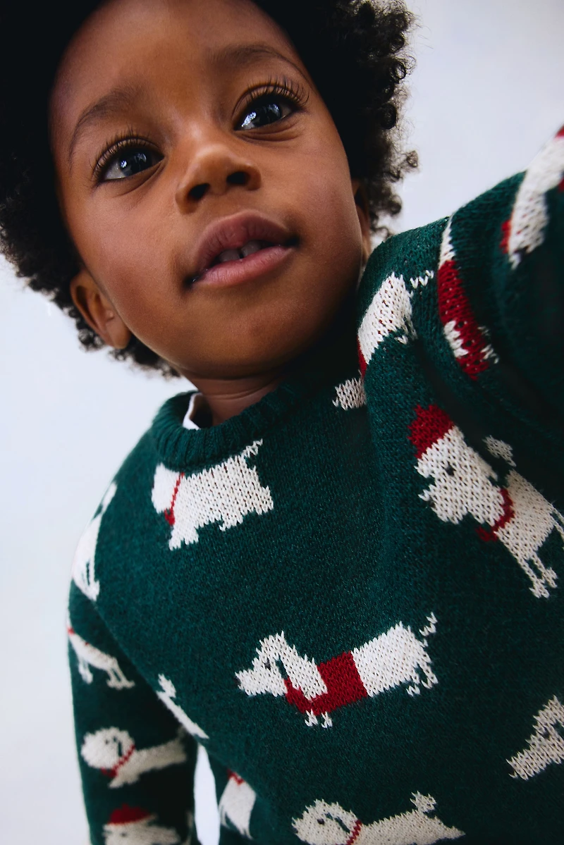 Chandail jacquard en coton