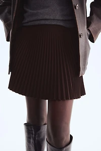 Plissé Midi Skirt