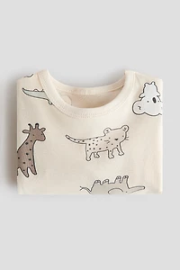 Cache-couche en coton imprimé