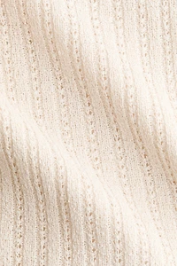 Pointelle-Knit Top