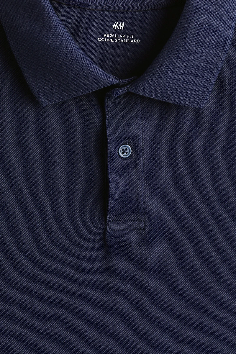 Regular Fit Piqué Polo Shirt