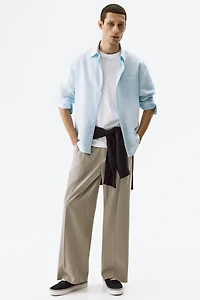 Relaxed-Fit Linen-Blend Shirt