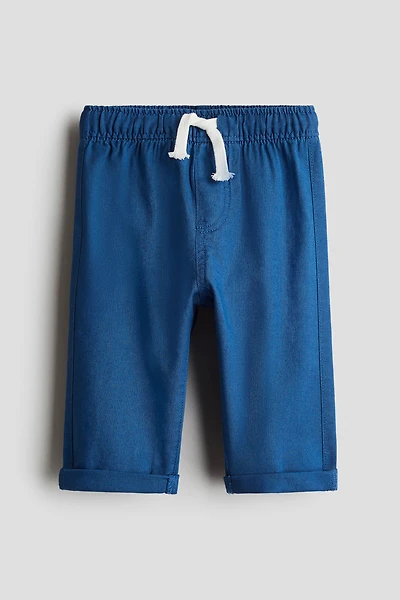 Linen-Blend Joggers