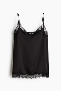 Haut à bretelles fines avec dentelle