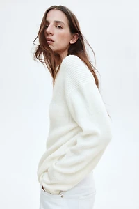 Rib-Knit Sweater