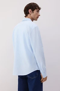 Regular-Fit Linen-Blend Shirt
